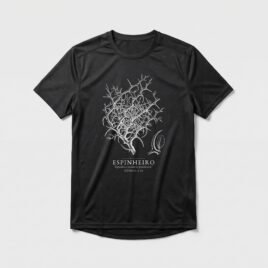 Camiseta Dry Fit Evangélica Espinheiro — Coroa de Vida - preta