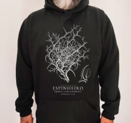 Moletom Evangélico Espinheiro — Coroa de Vida - preta
