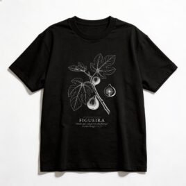 Camiseta Oversized Evangélica Figueira — Coroa de Vida - preta