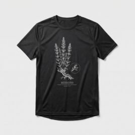 Camiseta Dry Fit Evangélica Hissopo — Coroa de Vida - preta