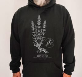 Moletom Evangélico Hissopo — Coroa de Vida - preta