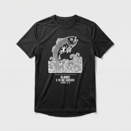 Camiseta Dry Fit Evangélica Jonas — Coroa de Vida - preta