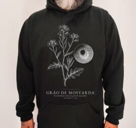 Moletom Evangélico Grão de Mostarda — Coroa de Vida - preta