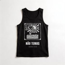 Regata Evangélica Não Temas — Coroa de Vida - preta