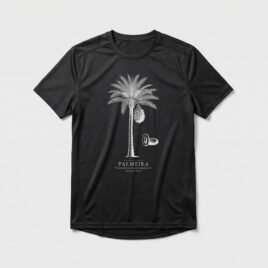 Camiseta Dry Fit Evangélica Palmeira — Coroa de Vida - preta