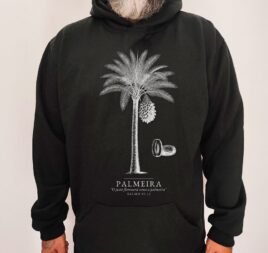Moletom Evangélico Palmeira — Coroa de Vida - preta