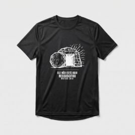 Camiseta Dry Fit Evangélica Ressuscitou — Coroa de Vida - preta