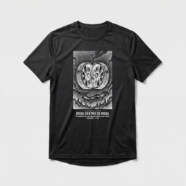 Camiseta Dry Fit Evangélica Rodas de Ezequiel — Coroa de Vida - preta