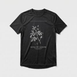 Camiseta Dry Fit Evangélica Rosa de Sarom — Coroa de Vida - preta