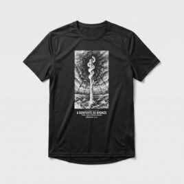 Camiseta Dry Fit Evangélica Serpente de Bronze — Coroa de Vida - preta