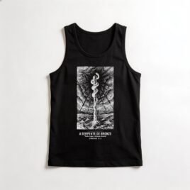 Regata Evangélica Serpente de Bronze — Coroa de Vida - preta