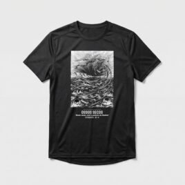 Camiseta Dry Fit Evangélica Vale dos Ossos Secos — Coroa de Vida - preta