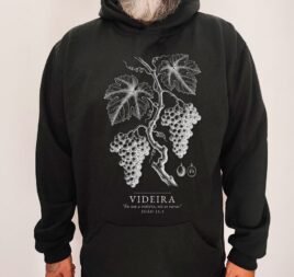 Moletom Evangélico Videira Verdadeira — Coroa de Vida - preta