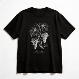 Camiseta Oversized Evangélica Videira Verdadeira — Coroa de Vida - preta