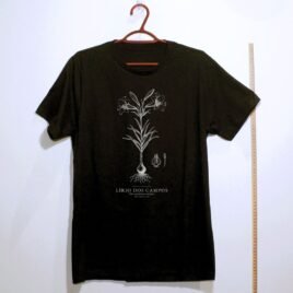 Camiseta evangélica Lírio dos Campos — Coroa de Vida - preta