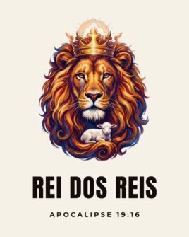 Camiseta evangélica Rei dos Reis — Apocalipse 19:16 em xilogravura de cordel - detalhe da estampa