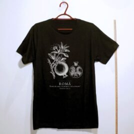 Camiseta evangélica Romã — Coroa de Vida - preta